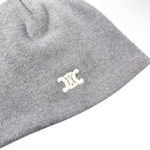 셀린느 트리옹프 비니 [라이트그레이]