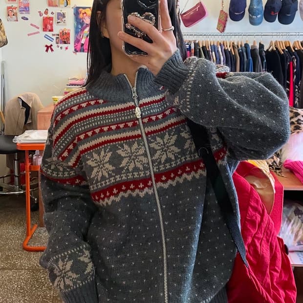 멜로디 집업 니트 가디건 [무배]