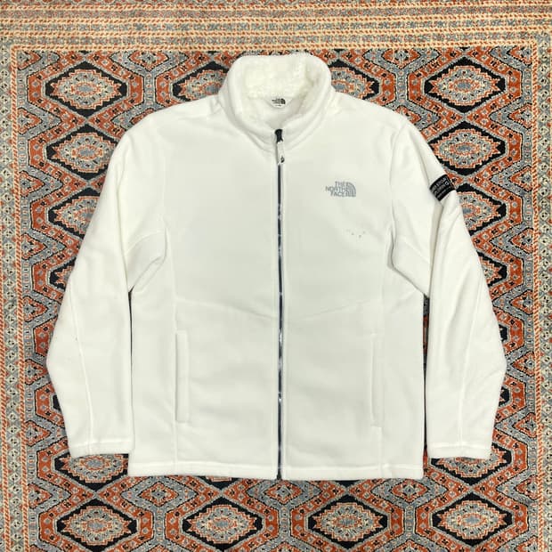 노스페이스 화이트 밍크 기모 플리스 집업 자켓 남성100