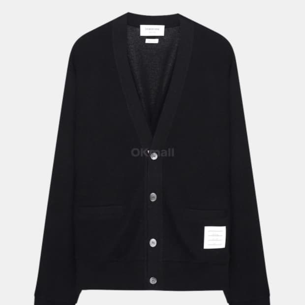 (정품) 톰브라운 트리밍 캐시미어 블랙 피케 가디건 4사이즈