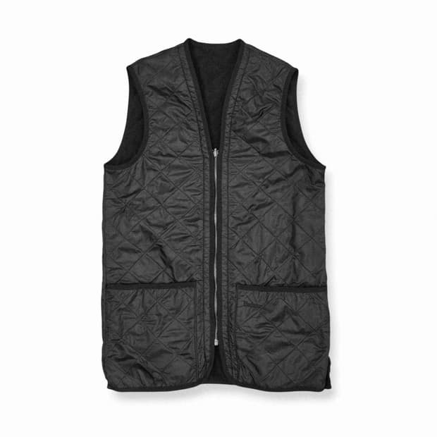바버 퀄팅 집라이너 베스트 조끼