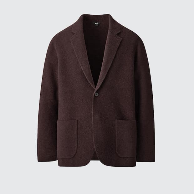 유니클로C 24FW 니트재킷 다크브라운 L사이즈 471709