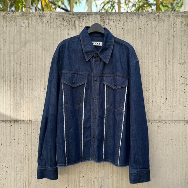 COOR 컷오프 데님 셔츠