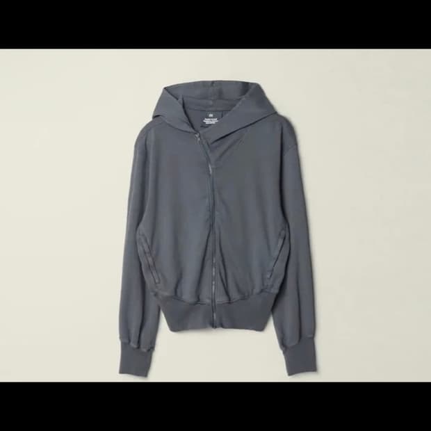 EE CURVED HOODED SWEAT ZIP JACKET