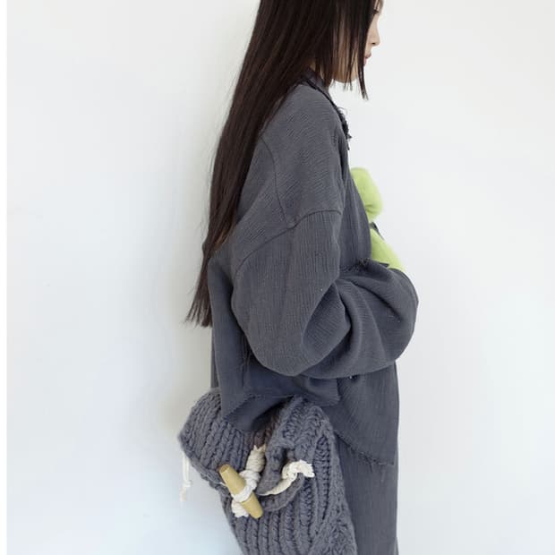 샵페어리 핸드메이드 니트 백