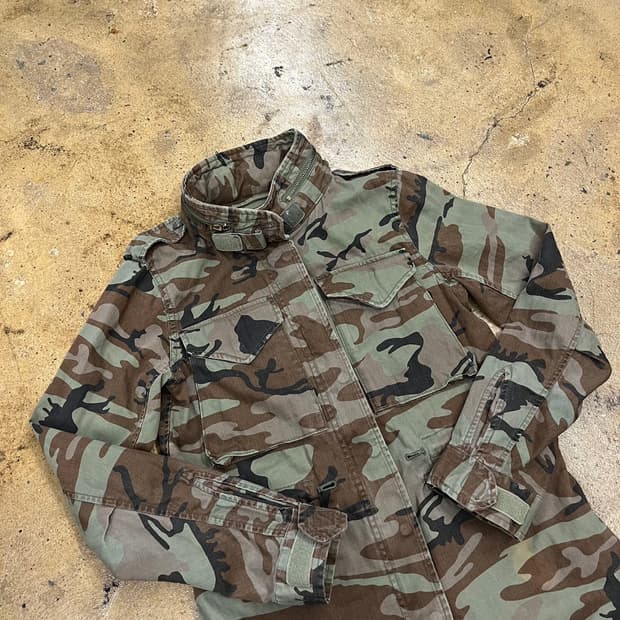 [정품/S] 랄프로렌 밀리터리 카모 성조기 자켓 b15