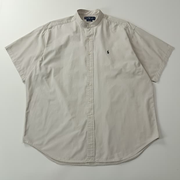 CJ776 XL 폴로 블레이크핏 90s 그레이지 밴드카라 반팔 셔츠 남