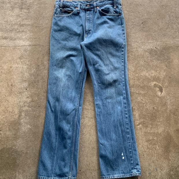 80s 리바이스 517 오렌지탭 데님팬츠 34X32