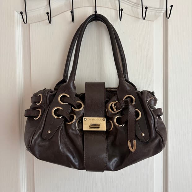 [Jimmy Choo] Archive Eyelet Leather Bag 