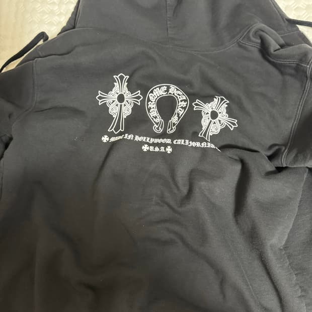 크롬하츠 HOLLYWOOD USA 헤비웨이트 후드집업