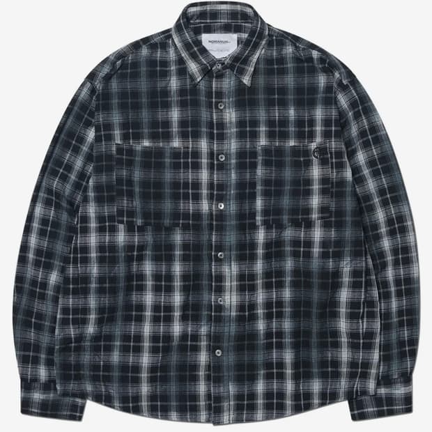 노매뉴얼 체크 셔츠