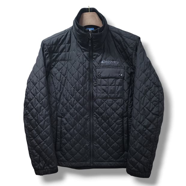 [95] 디스커버리 익스페디션 블랙 퀼팅 블루종 자켓