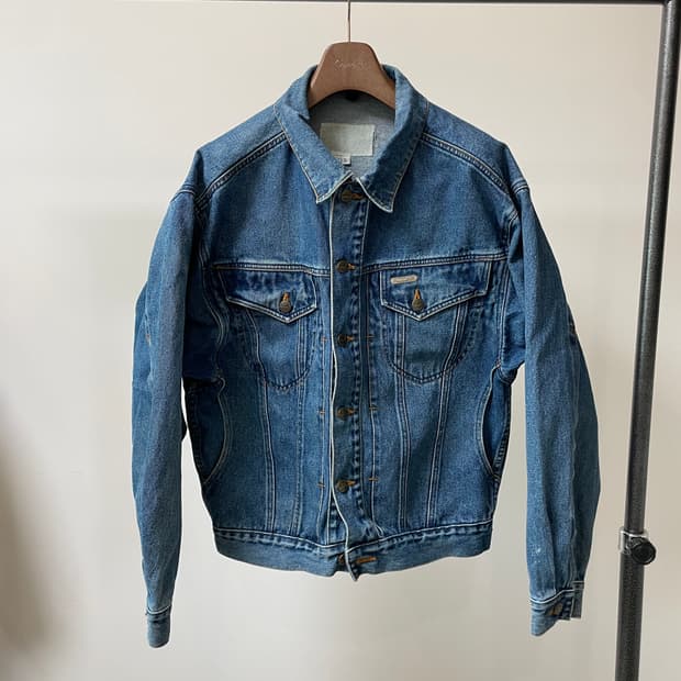 (L) 90s Puma 푸마 빈티지 데님 트러커 자켓