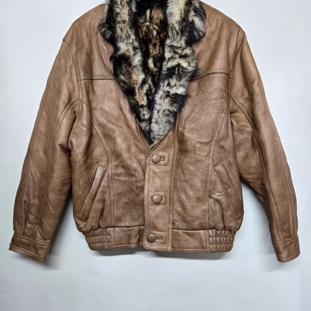 디노 갈루치 양가죽  무스탕 자켓 브라운 105 