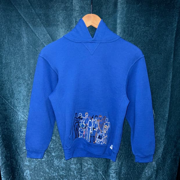 (XS) 러셀 스타워즈 자수 디테일 후드티