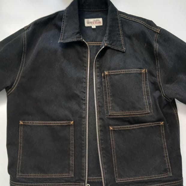 스투시 워크 자켓 블랙 M