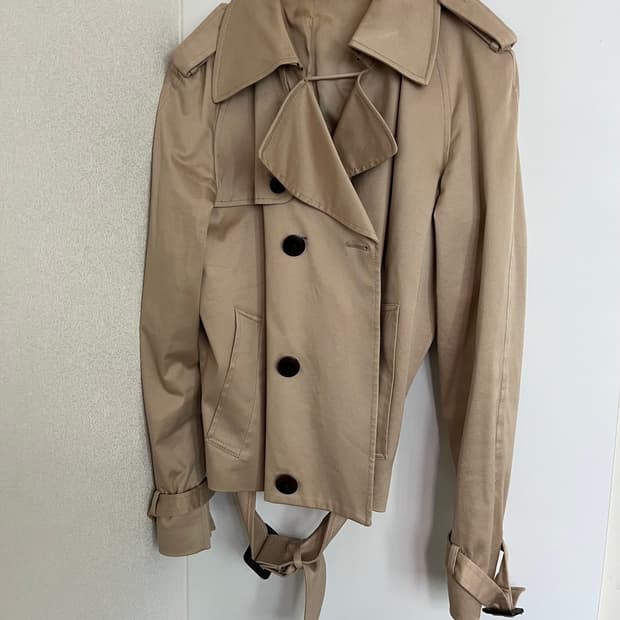 마르지엘라 숏 트렌치코트