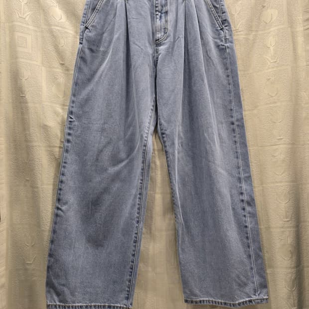 비슬로우 BESLOW 연청 와이드 데님 팬츠 31~32
