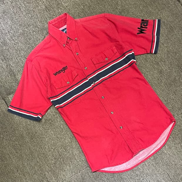 (S) Wrangler 랭글러 웨스턴 반팔 셔츠