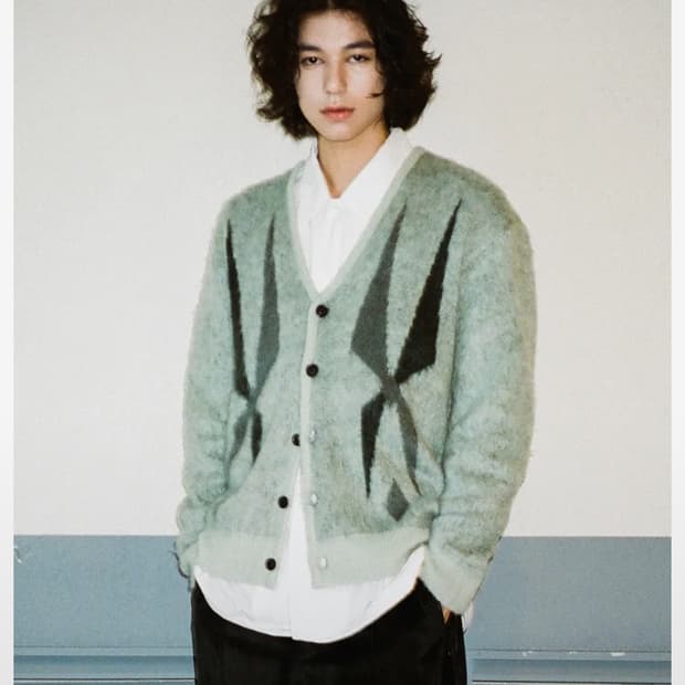비슬로우 COMFY SWALLOW V NECK KNIT CARDIGAN 