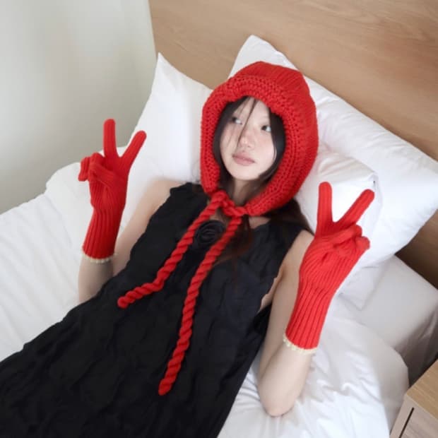 [HAND MADEJ KNIT BALACLAVA