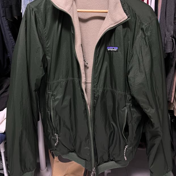 파타고니아 리버서블 쉘드 마이크로디니 자켓 s