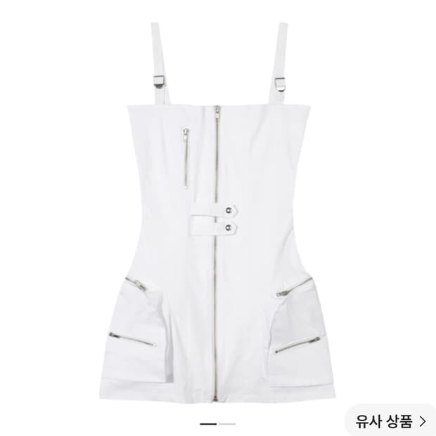 보헤미안서울 바이커 원피스 화이트 S