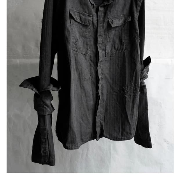 블랙멀 double sleeve field shirt exo ink
