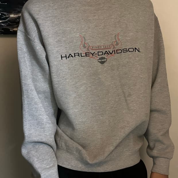 Harley davideson Gray sweatshirt
