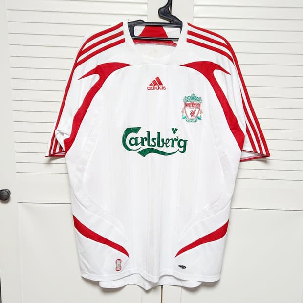 07-08 리버풀 어웨이 아디다스 축구 유니폼 반팔 노마킹
