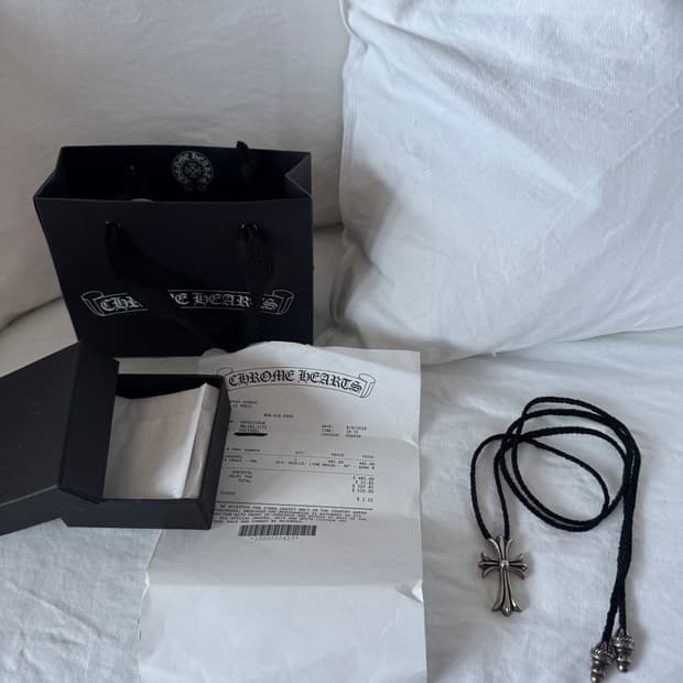 크롬하츠 팬던트 가죽줄 36 