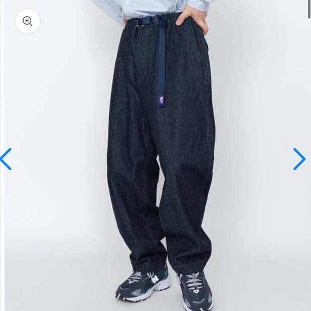 [34] 나나미카 데님 와이드 테이퍼드 팬츠