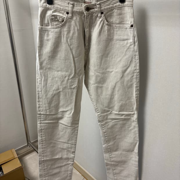 캐피탈 패치워크 스트라이프 팬츠