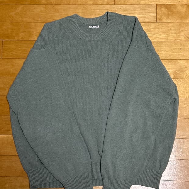 오라리 코튼 니트 그린 5