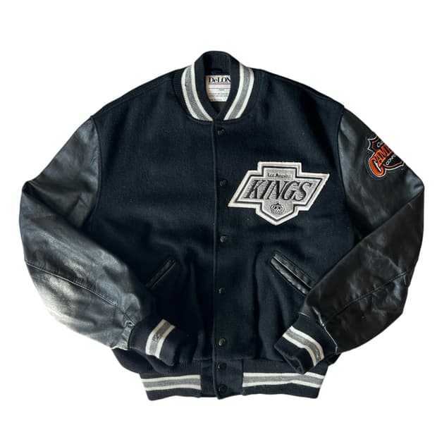 빈티지 90s Los Angeles Kings 바시티 자켓