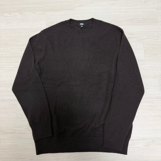 (새상품) 유니클로 캐시미어 니트 브라운 L