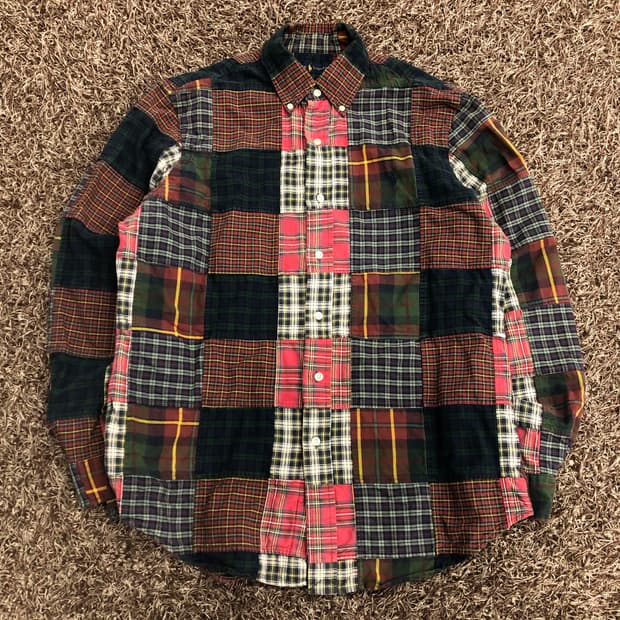 폴로 랄프로렌 패치워크 마드라스 셔츠