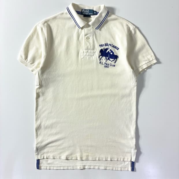 Polo  폴로 랄프로렌 빅포니 클럽 1967 화이트 반팔 카라 티셔츠 
