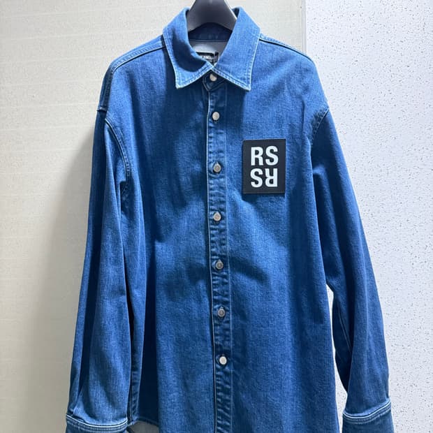 RAF SIMONS(라프시몬스)/패치 데님셔츠/S
