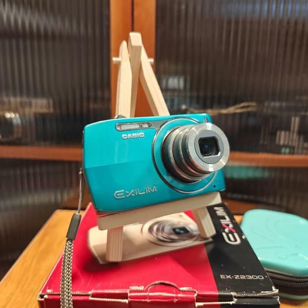 풀셋 디카 카시오 엑슬림 z2300 블루 디지털카메라