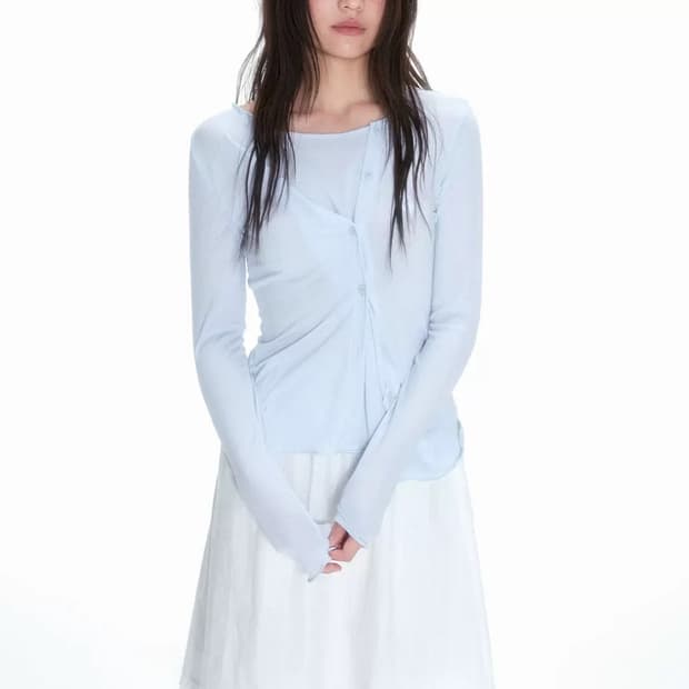 Necy studio 롱슬리브 티셔츠가디건 S