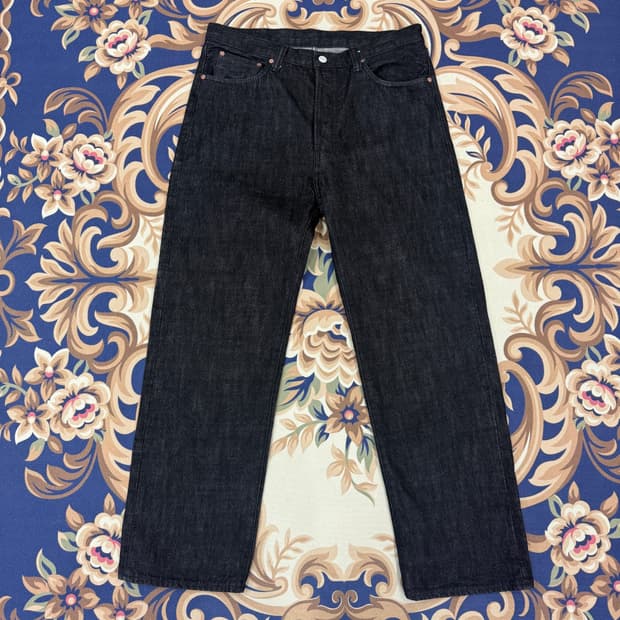 (34)아웃스탠딩 Outstanding 셀비지 데님팬츠(블랙)