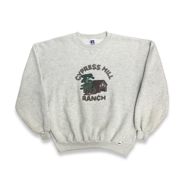90s 러셀 그레이 스웻셔츠 XL
