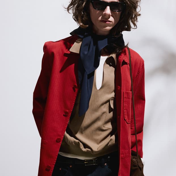 렉토 가먼트 다이드 워크 자켓 레드