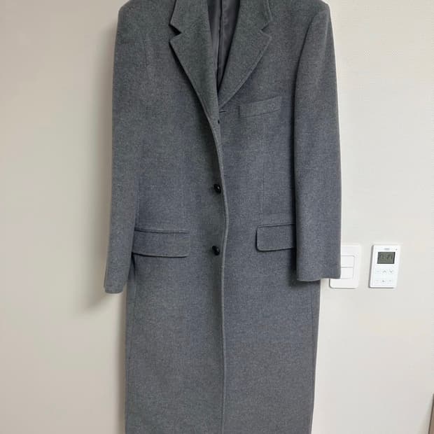 mngu 체스터필드 롱코트 그레이 L