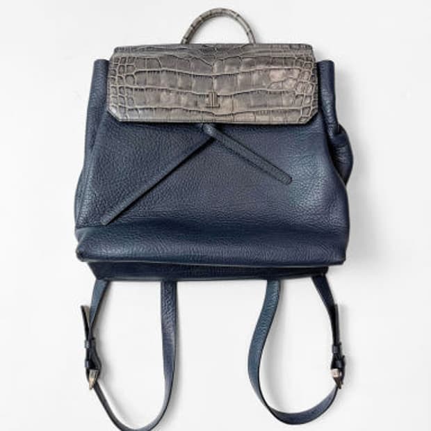 랑방 LANVIN 크로커다일 배색 백팩 PN4943