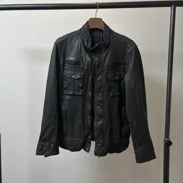 (XL) Guess 게스 락시크 이태리 양가죽 레더 자켓