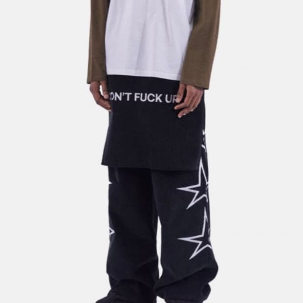 fuckboy(퍽보이) b0y 퍽스타 코듀로이 에이프런 팬츠