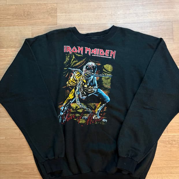 아이언메이든 80s piece of mind 니트슬리브 준우샘플구매