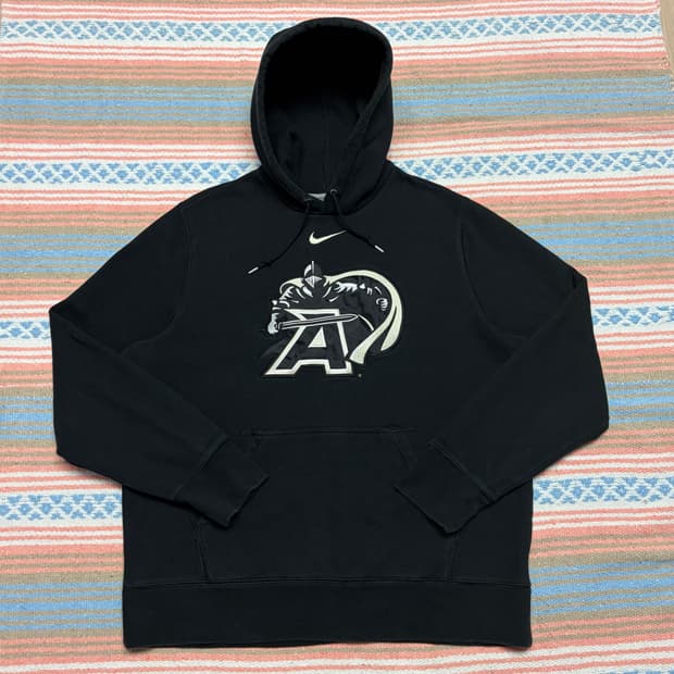 USA 빈티지 아미 블랙 나이츠 후드티